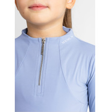 Młodzieżowa Bluzka z Długim Rękawem (Iris Blue) Maximilian Equestrian
