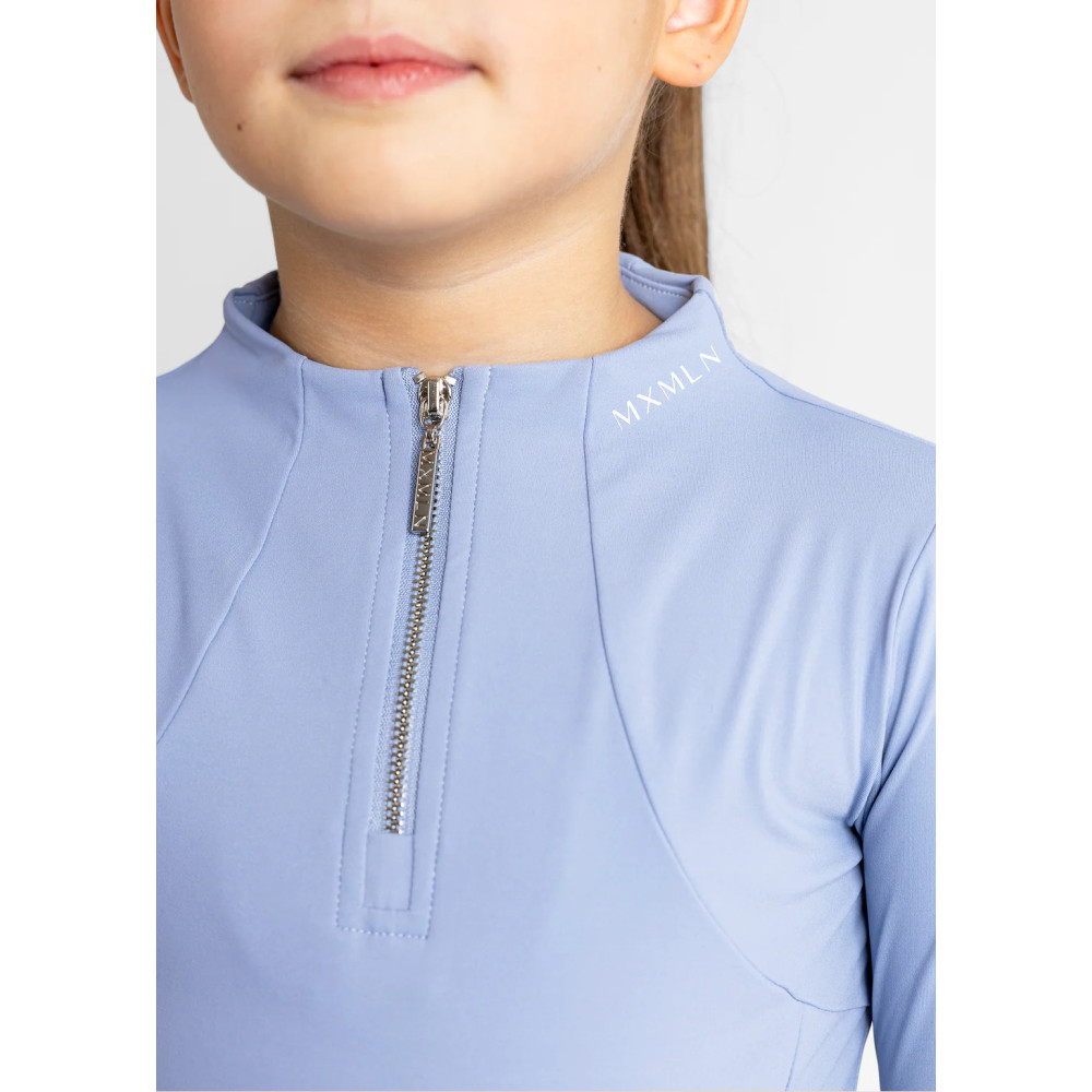 Młodzieżowa Bluzka z Długim Rękawem (Iris Blue) Maximilian Equestrian