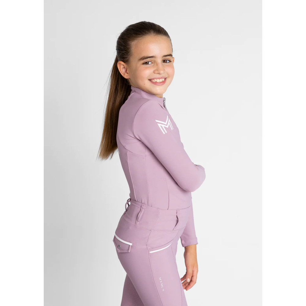 Młodzieżowa Bluzka z Długim Rękawem (Mauve) Maximilian Equestrian