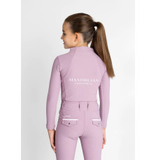 Młodzieżowa Bluzka z Długim Rękawem (Mauve) Maximilian Equestrian