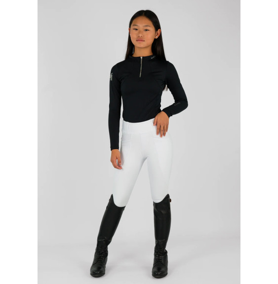 Młodzieżowa Bluzka z Długim Rękawem (Black) Maximilian Equestrian