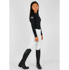 Młodzieżowa Bluzka z Długim Rękawem (Black) Maximilian Equestrian