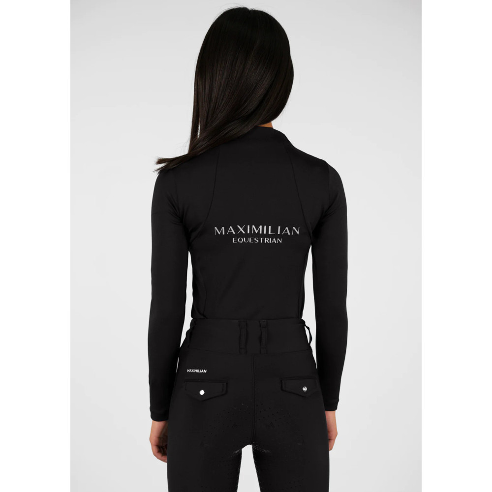 Młodzieżowa Bluzka z Długim Rękawem (Black) Maximilian Equestrian