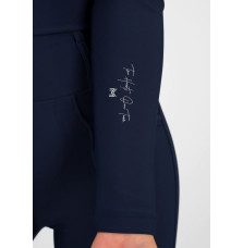 Młodzieżowa Bluzka z Długim Rękawem (Navy) Maximilian Equestrian