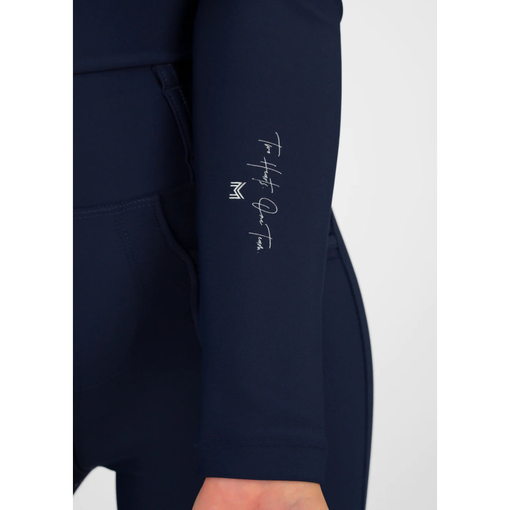 Młodzieżowa Bluzka z Długim Rękawem (Navy) Maximilian Equestrian