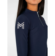 Młodzieżowa Bluzka z Długim Rękawem (Navy) Maximilian Equestrian