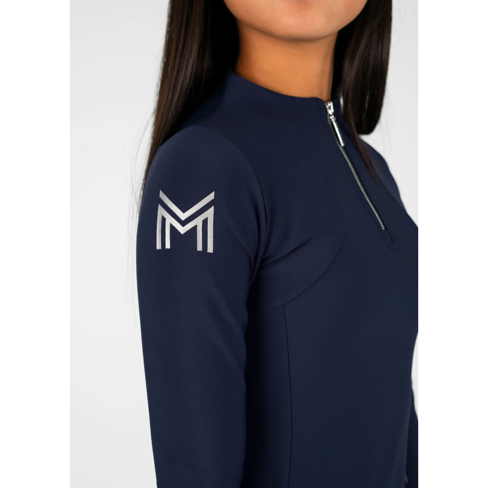 Młodzieżowa Bluzka z Długim Rękawem (Navy) Maximilian Equestrian