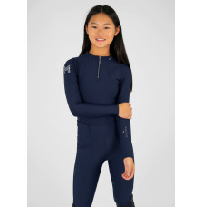 Młodzieżowa Bluzka z Długim Rękawem (Navy) Maximilian Equestrian