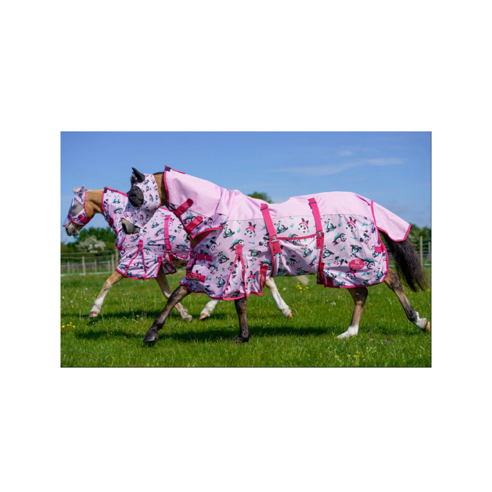 Derka Siatkowa z Wodoodpornym Grzbietem i Kapturem Panda Pals Ponyo Horsewear