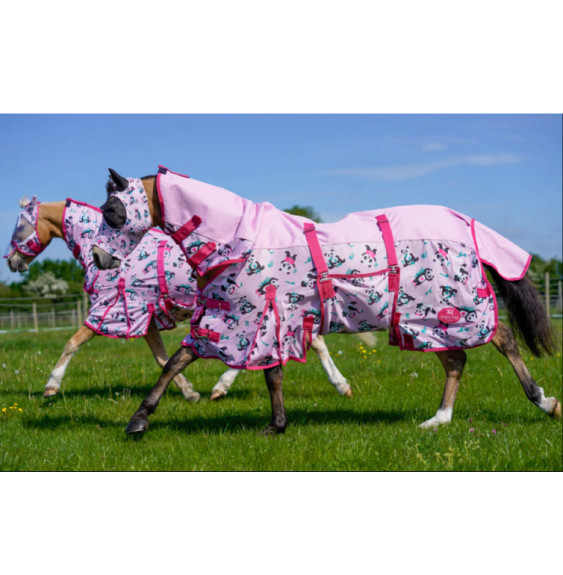 Derka Siatkowa z Wodoodpornym Grzbietem i Kapturem Panda Pals Ponyo Horsewear