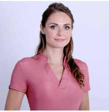 Koszulka z Krótkim Rękawem Cafaro Rib (Elegant) Carubina