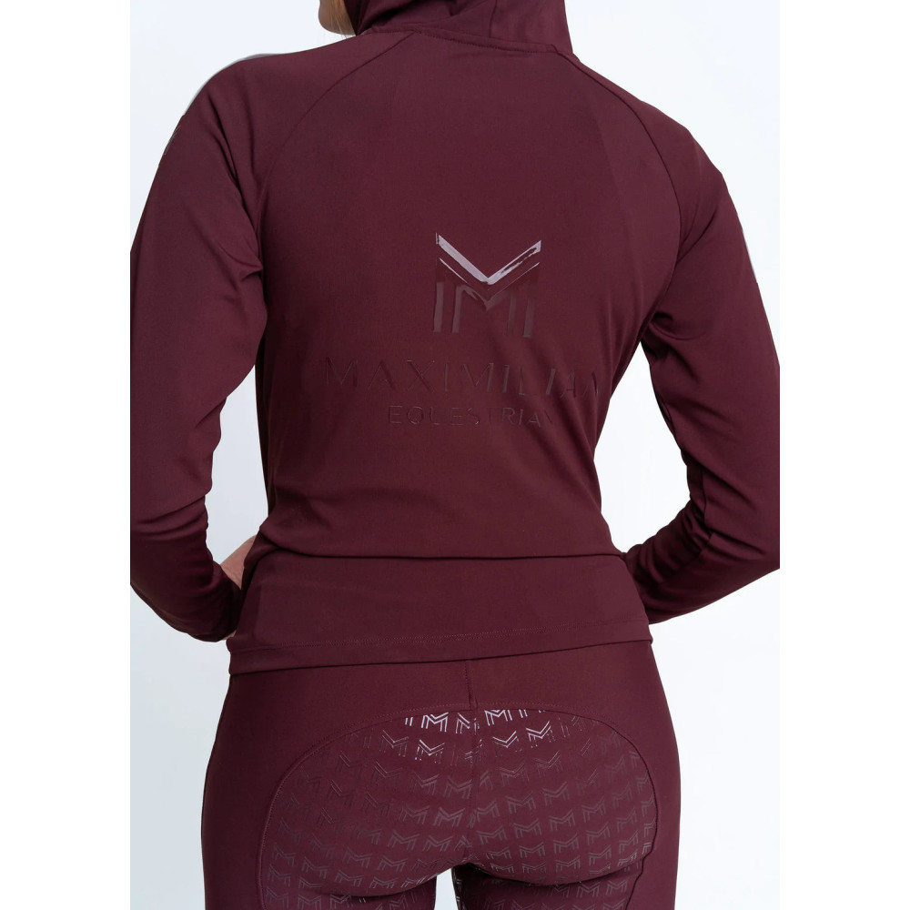 Bluza z Kapturem Reflection Zip (Burgundy) Maximilian