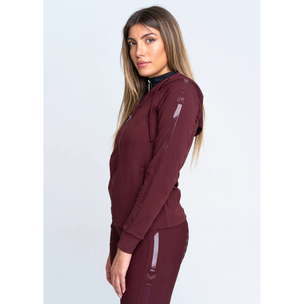 Bluza z Kapturem Reflection Zip (Burgundy) Maximilian