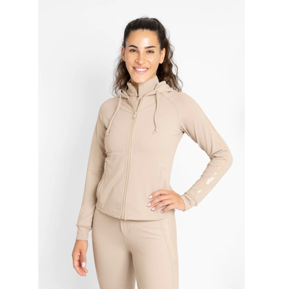 Bluza z Kapturem Reflection Zip (Beige) Maximilian Equestrian