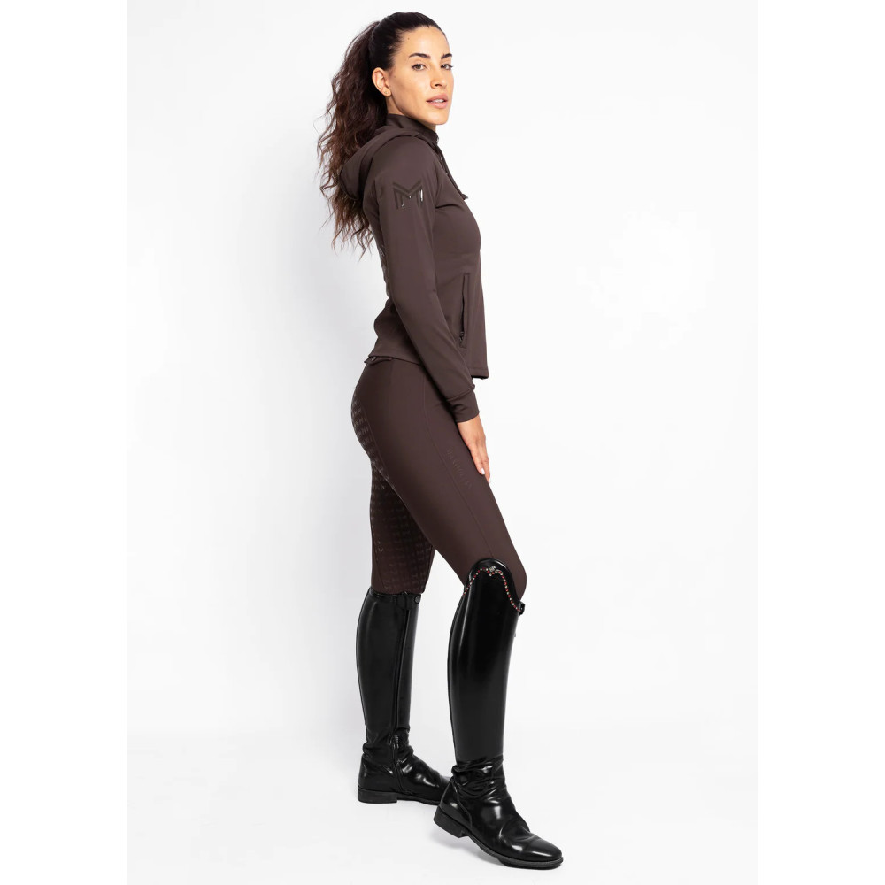 Bluza z kapturem Reflection Zip (Chocolate) Maximilian Equestrian