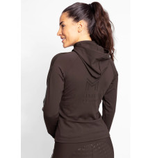 Bluza z kapturem Reflection Zip (Chocolate) Maximilian Equestrian