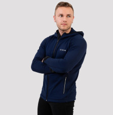 Bluza z Kapturem Granatowa Classic Męska Silwear