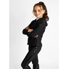 Młodzieżowa Bluza z Kapturem Reflection Zip (Black) Maximilian Equestrian