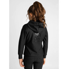 Młodzieżowa Bluza z Kapturem Reflection Zip (Black) Maximilian Equestrian