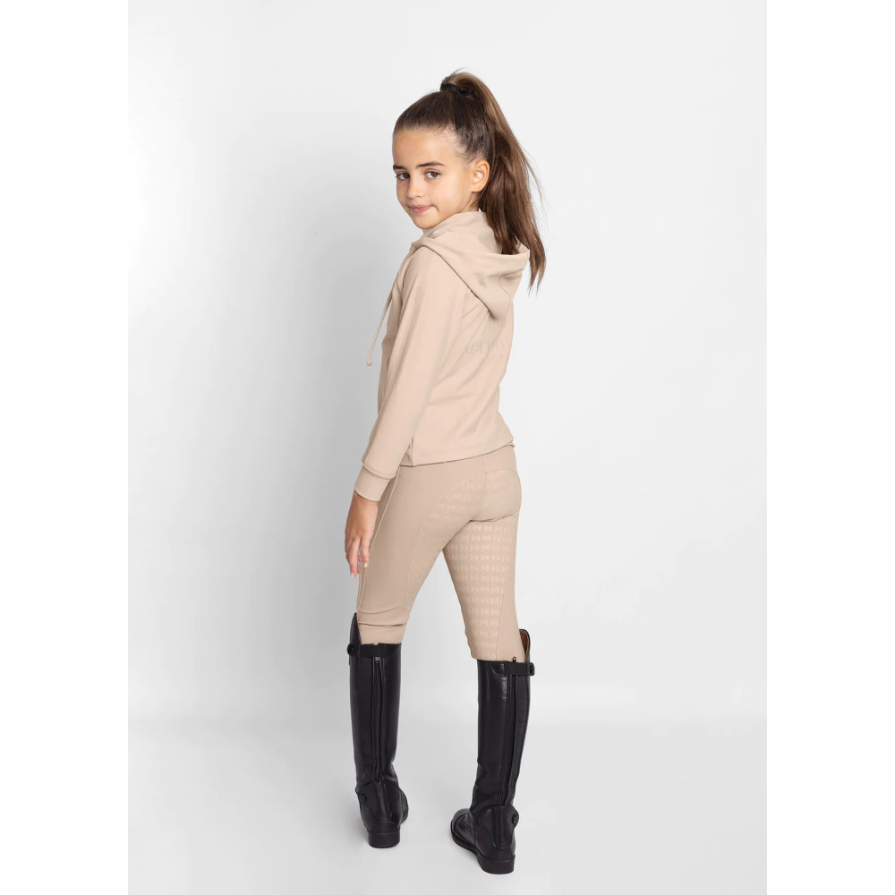 Młodzieżowa Bluza z Kapturem Reflection Zip (Beige) Maximilian Equestrian