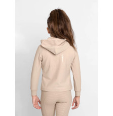 Młodzieżowa Bluza z Kapturem Reflection Zip (Beige) Maximilian Equestrian