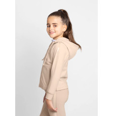 Młodzieżowa Bluza z Kapturem Reflection Zip (Beige) Maximilian Equestrian