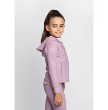 Młodzieżowa Bluza z Kapturem Reflection Zip (Mauve) Maximilian Equestrian