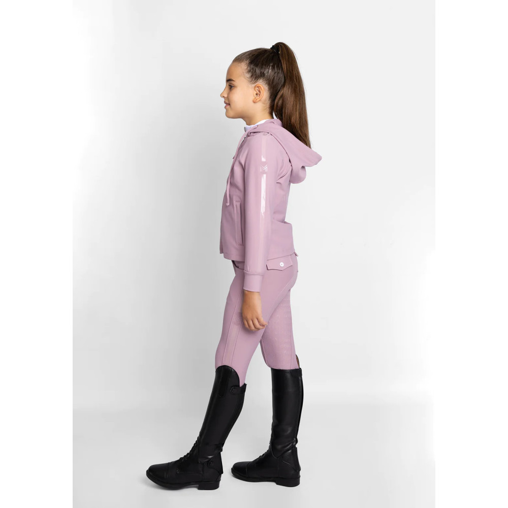 Młodzieżowa Bluza z Kapturem Reflection Zip (Mauve) Maximilian Equestrian