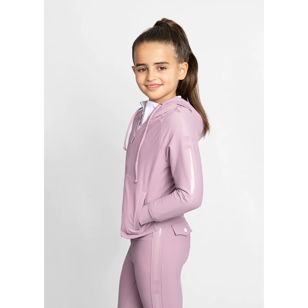 Młodzieżowa Bluza z Kapturem Reflection Zip (Mauve) Maximilian Equestrian