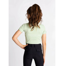 Młodzieżowa Bluzka z Krótkim Rękawem (Sage Green) Maximilian Equestrian