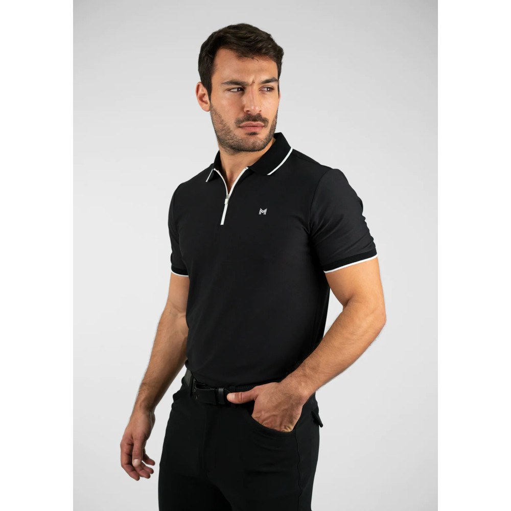 Koszulka Męska Core Polo (Black) Maximilian Equestrian