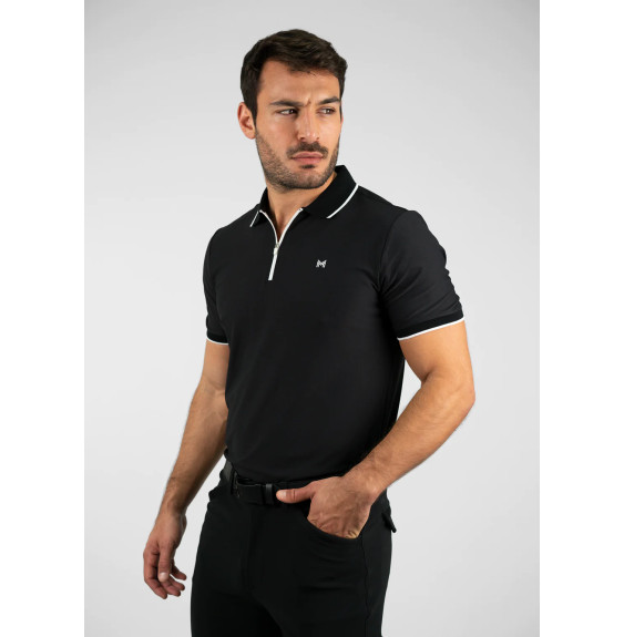Koszulka Męska Core Polo (Black) Maximilian Equestrian
