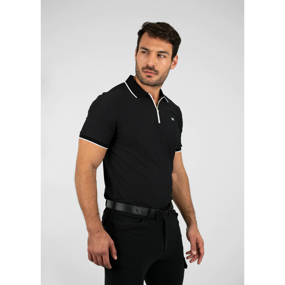 Koszulka Męska Core Polo (Black) Maximilian Equestrian