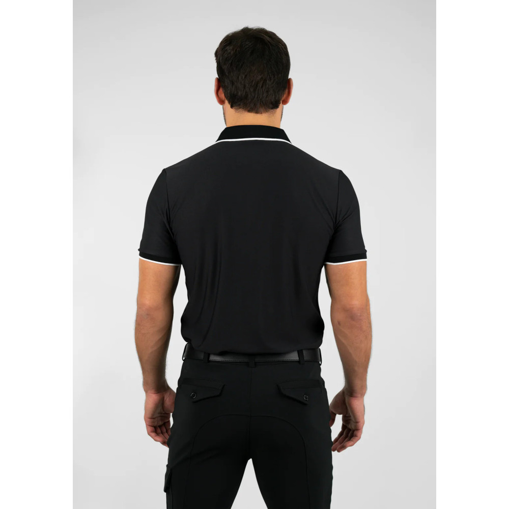 Koszulka Męska Core Polo (Black) Maximilian Equestrian