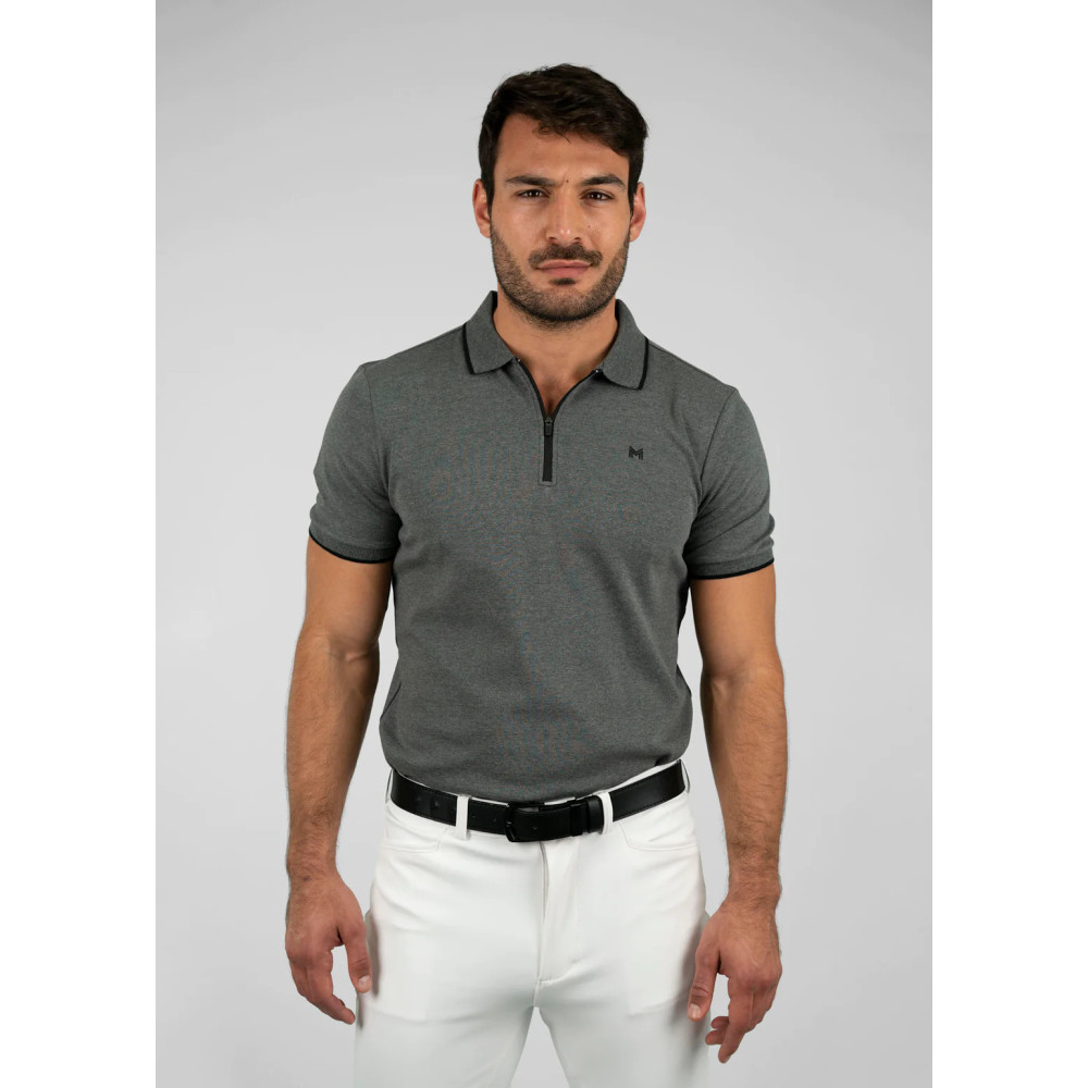 Koszulka Męska Polo Core (Grey)  Maximilian Equestrian