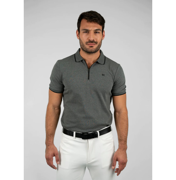 Koszulka Męska Polo Core (Grey)  Maximilian Equestrian