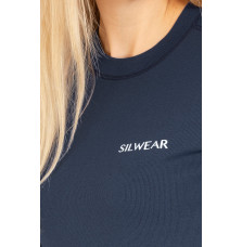 Koszulka z Długim Rękawem Argento Optimal Damska Granat Silwear