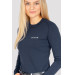 Koszulka z Długim Rękawem Argento Optimal Damska Granat Silwear