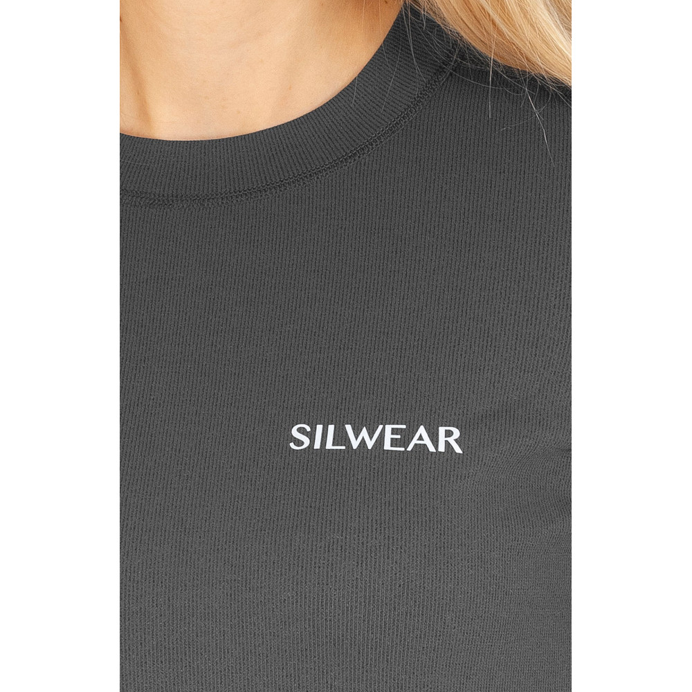 Koszulka z Długim Rękawem Argento Optimal Damska Grafit Silwear