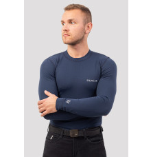 Koszulka z Długim Rękawem Argento Optimal Męska Navy Silwear