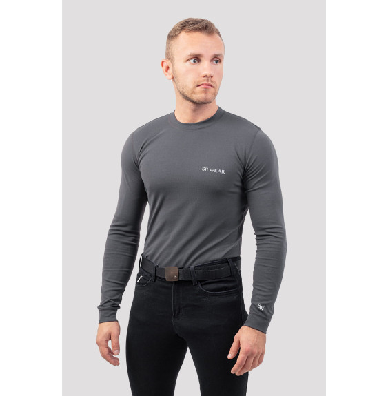 Koszulka z Długim Rękawem Argento Optimal Męska Grafit Silwear