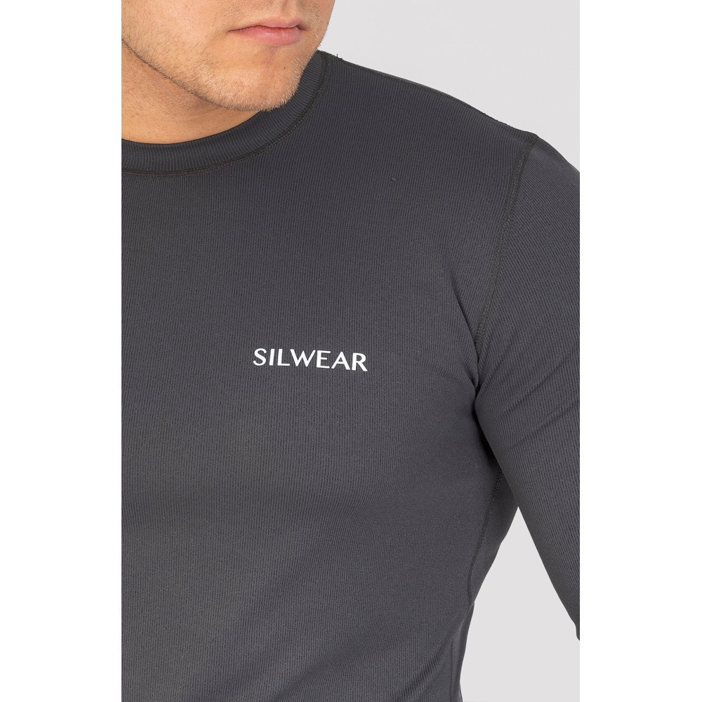 Koszulka z Długim Rękawem Argento Optimal Męska Grafit Silwear