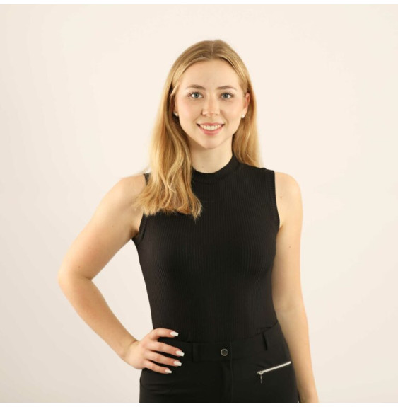 Bluzka Bez Rękawów Casilves Rib (Black) Carubina