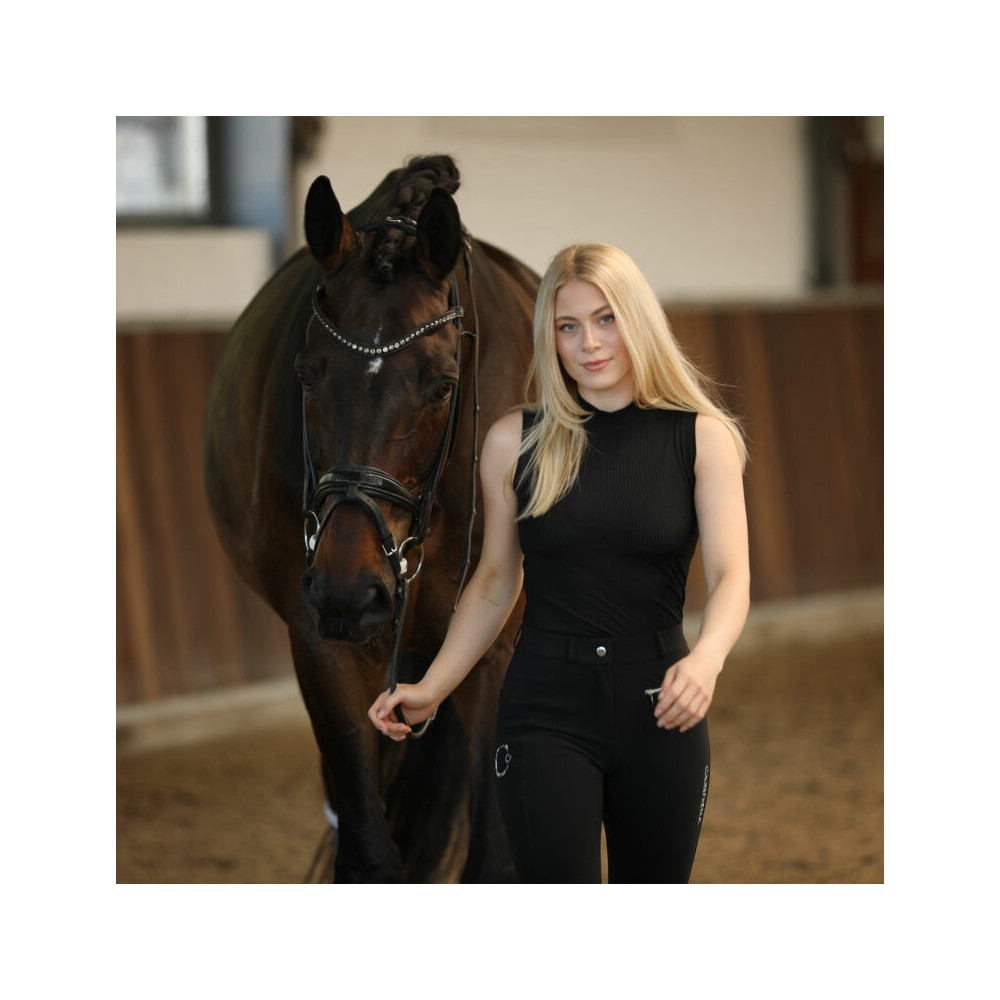 Bluzka Bez Rękawów Casilves Rib (Black) Carubina