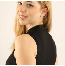 Bluzka Bez Rękawów Casilves Rib (Black) Carubina