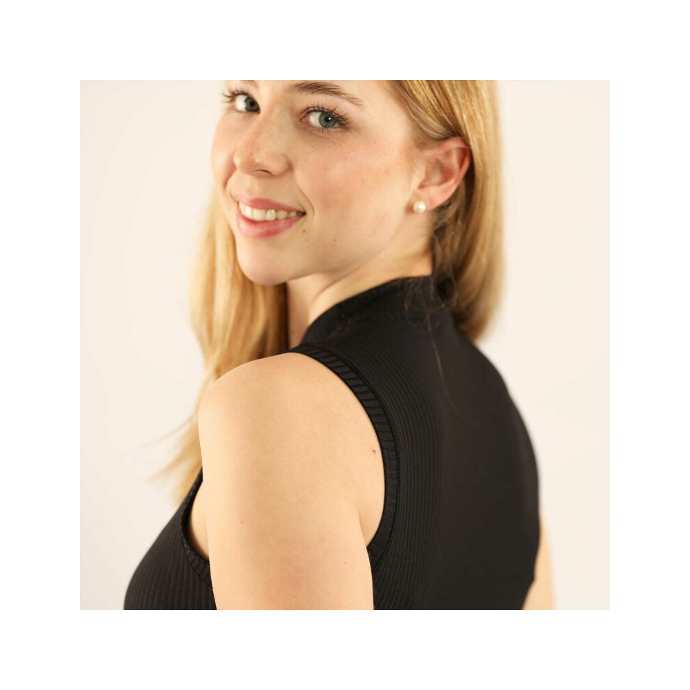 Bluzka Bez Rękawów Casilves Rib (Black) Carubina