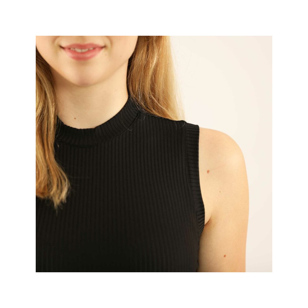 Bluzka Bez Rękawów Casilves Rib (Black) Carubina