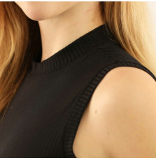 Bluzka Bez Rękawów Casilves Rib (Black) Carubina
