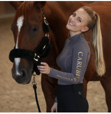 Bluzka z Długim Rękawem Caporto Limited Edition (Taupe Gold) Carubina