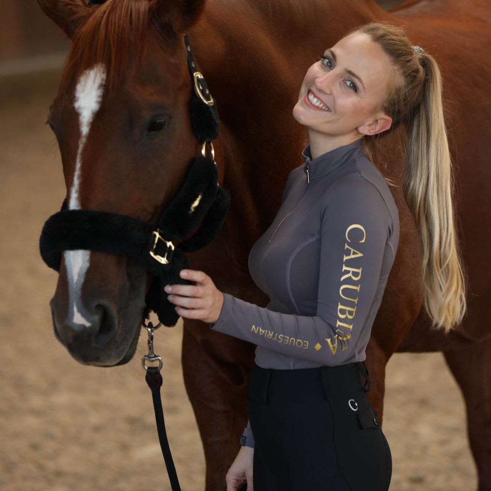 Bluzka z Długim Rękawem Caporto Limited Edition (Taupe Gold) Carubina